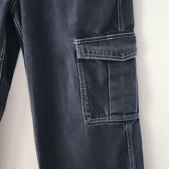 HT Hot Topic Black Carpenter Cargo Pants Jeans 11 W 32 L 31 (5E) - Picture 5 of 11